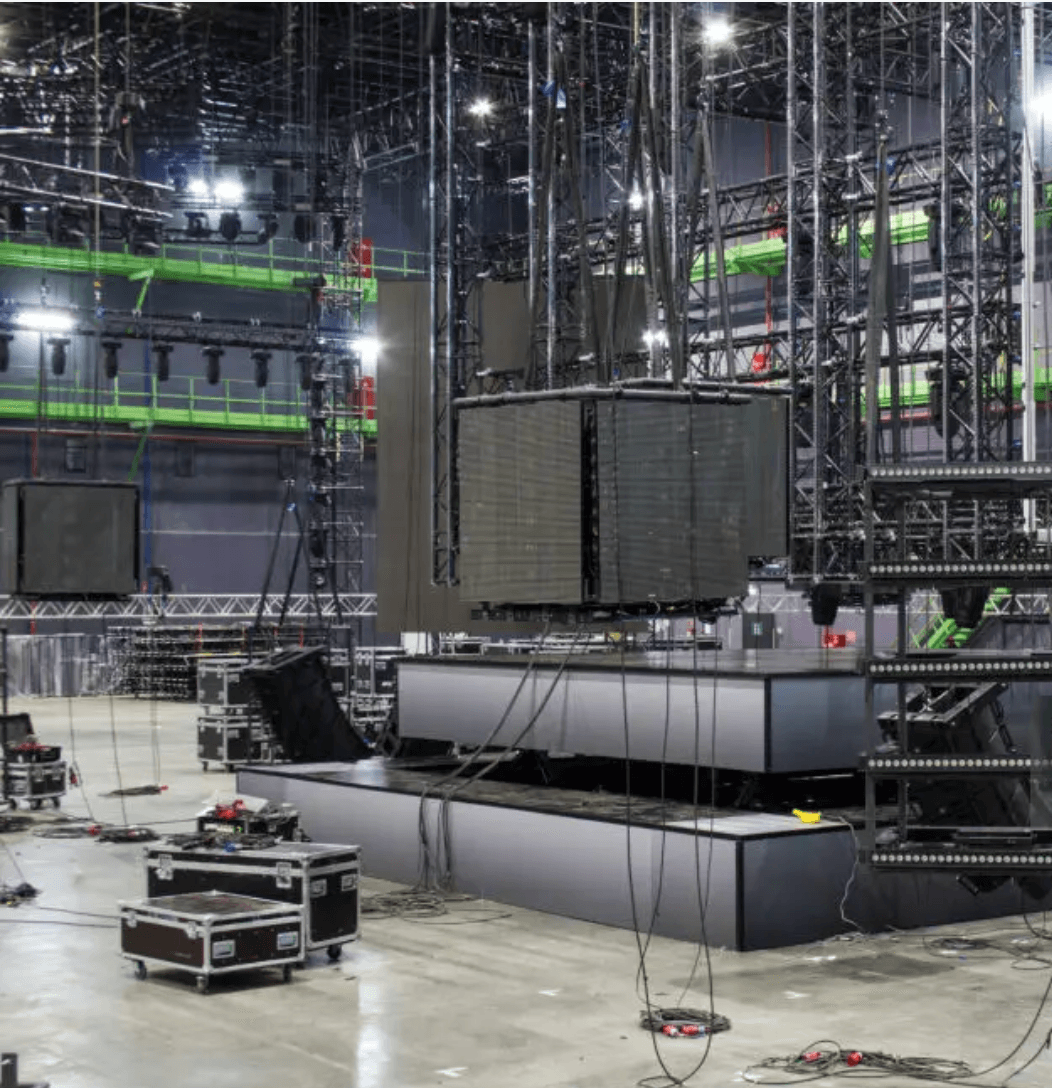 Music event setup and production